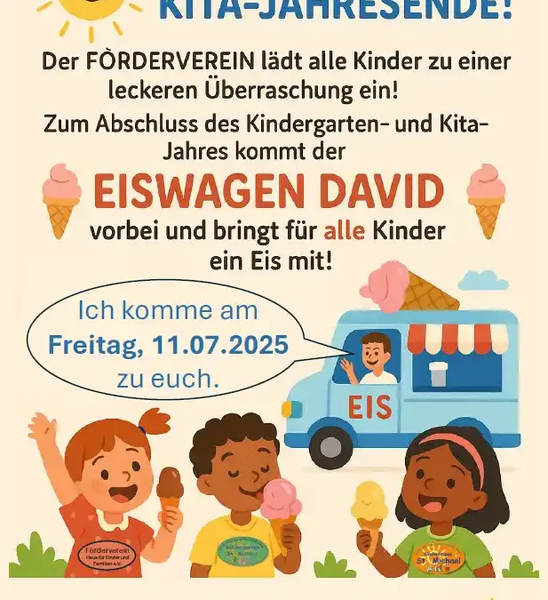 Der Förderverein hat den Kindern das Eis „finanziert“.